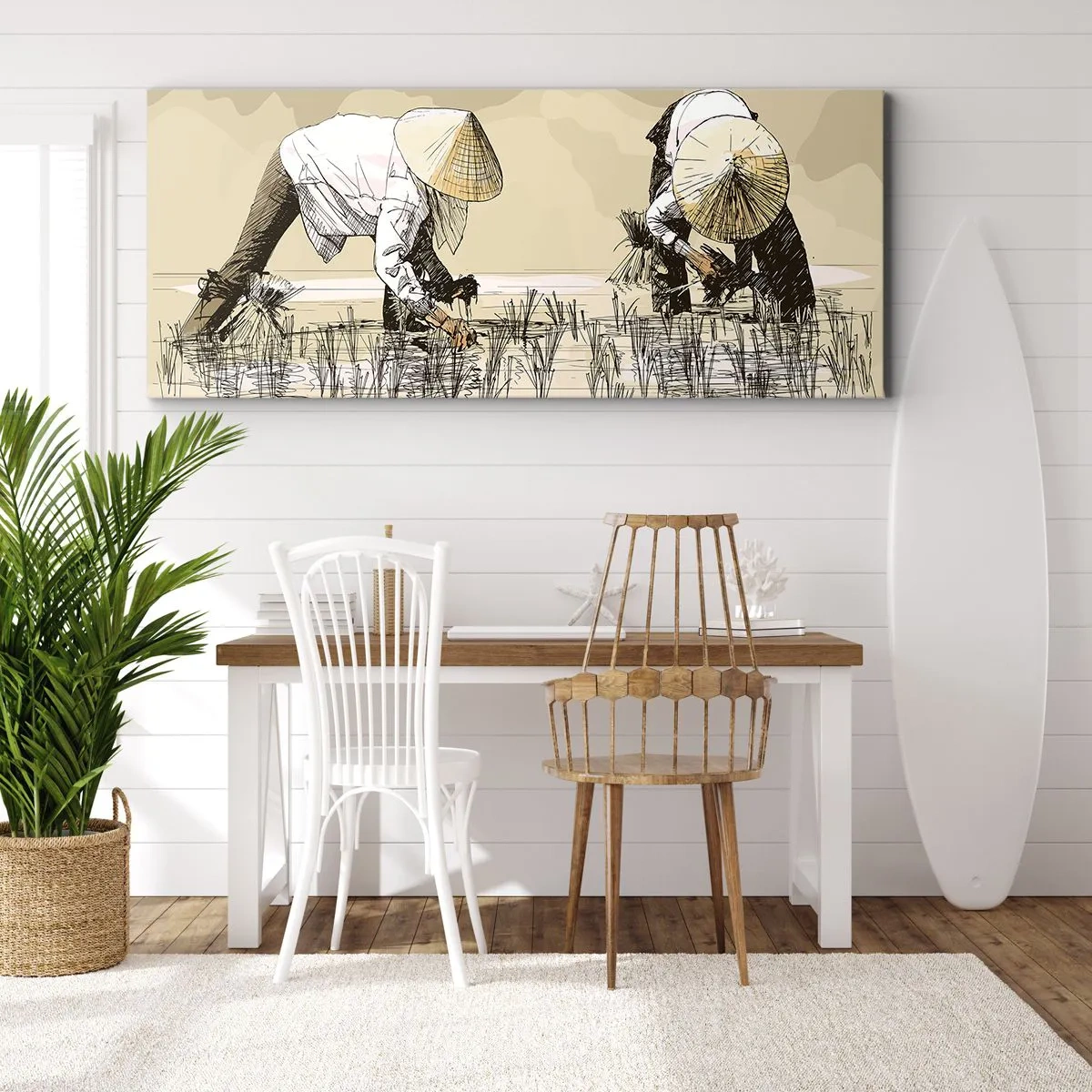 Obraz na plátne - Úspešný zber - 160x50 cm