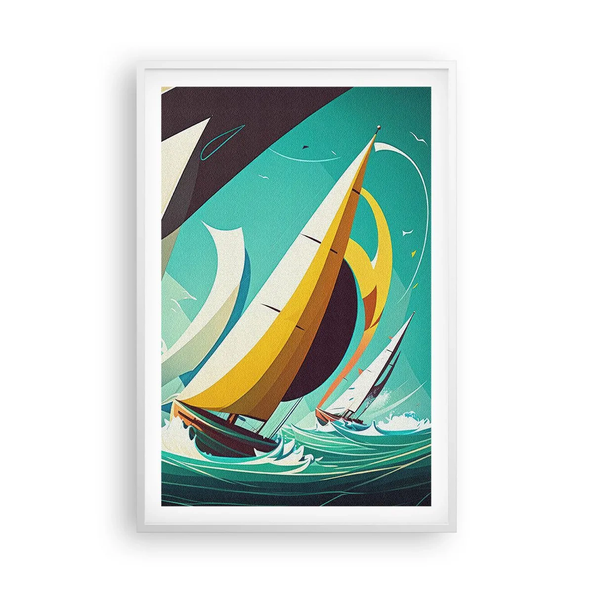 Plagát v bielom ráme - Ako vychádzať so živlami - 61x91 cm