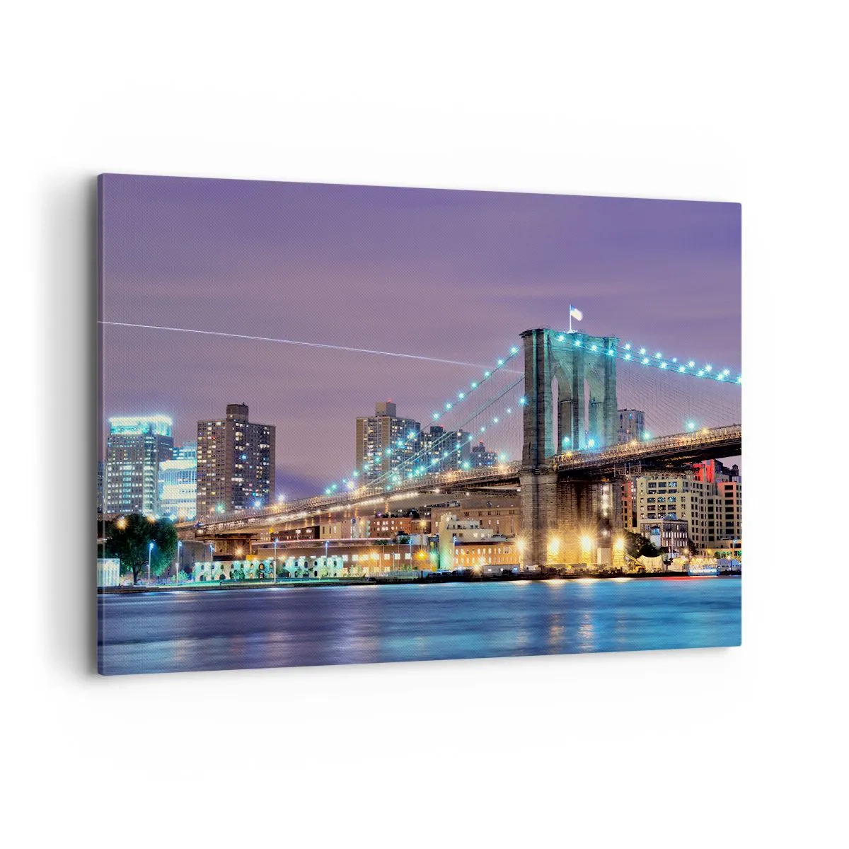 Obraz na plátne - Po veľa rokov Brooklynský most - 120x80 cm