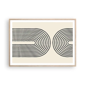 Plagát v ráme zo svetlého duba - Už čoskoro… - 100x70 cm