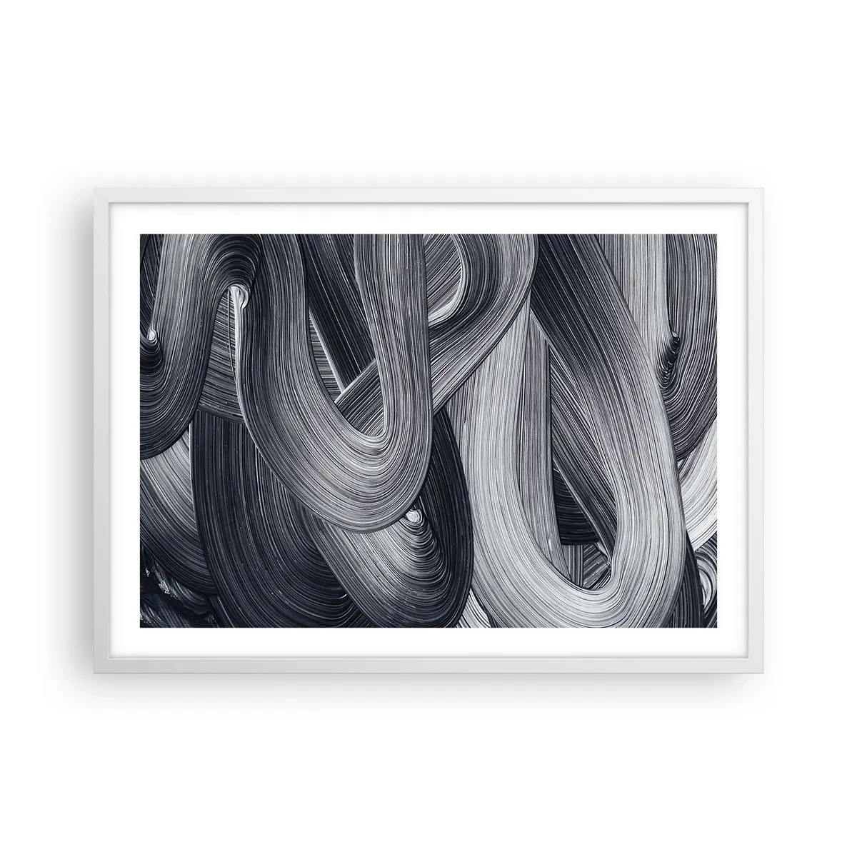 Plagát v bielom ráme - Plynulosť reality - 70x50 cm