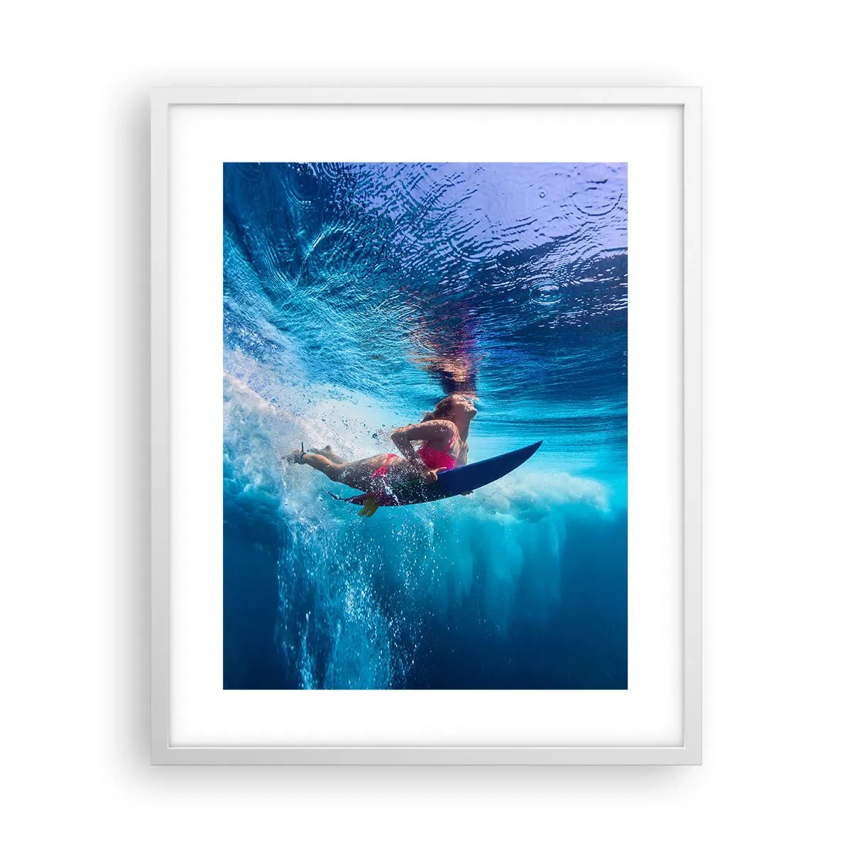 Plagát v bielom ráme - Hĺbka radosti - 40x50 cm