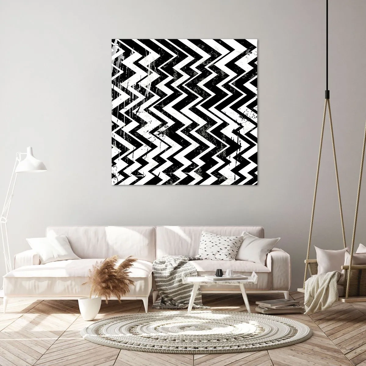 Obraz na plátne - Cik-biele, cik-čierne - 60x60 cm