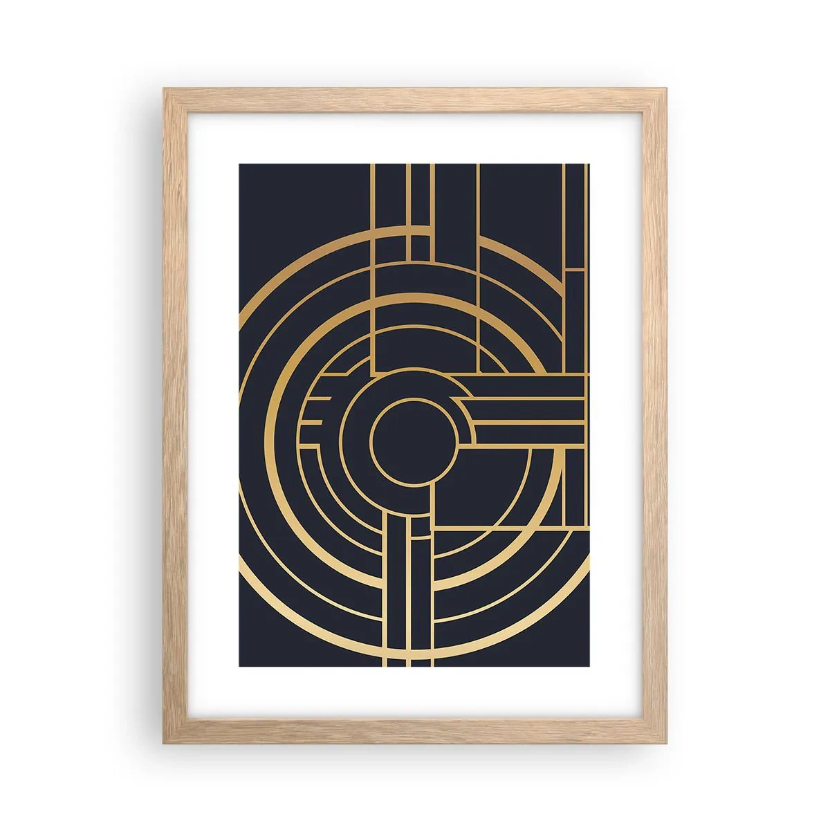 Plagát v ráme zo svetlého duba - Obraty udalosti - 30x40 cm