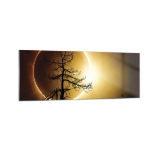 Obraz na skle - Úplné zatmenie - 140x50 cm