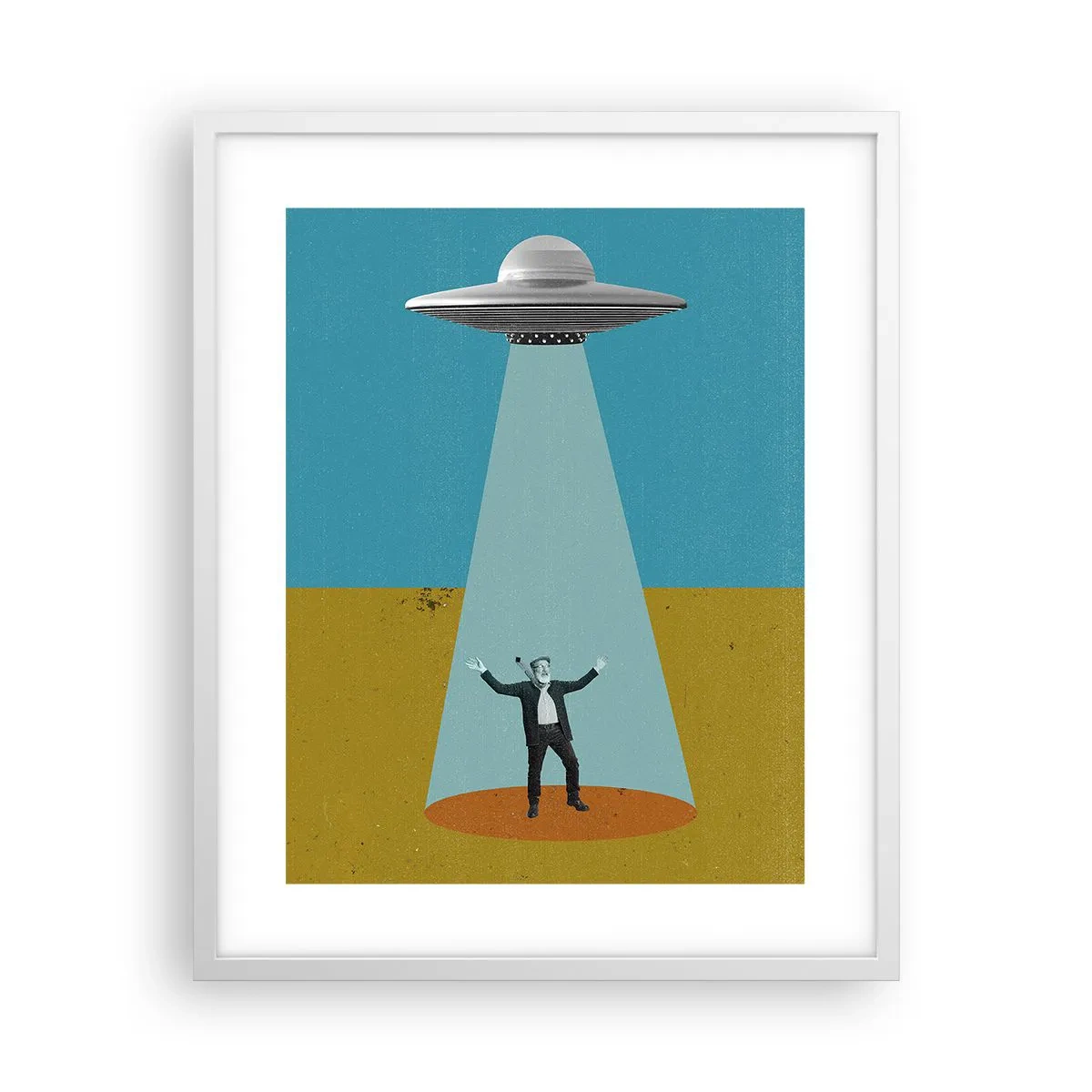 Plagát v bielom ráme - Blízke stretnutie - 40x50 cm