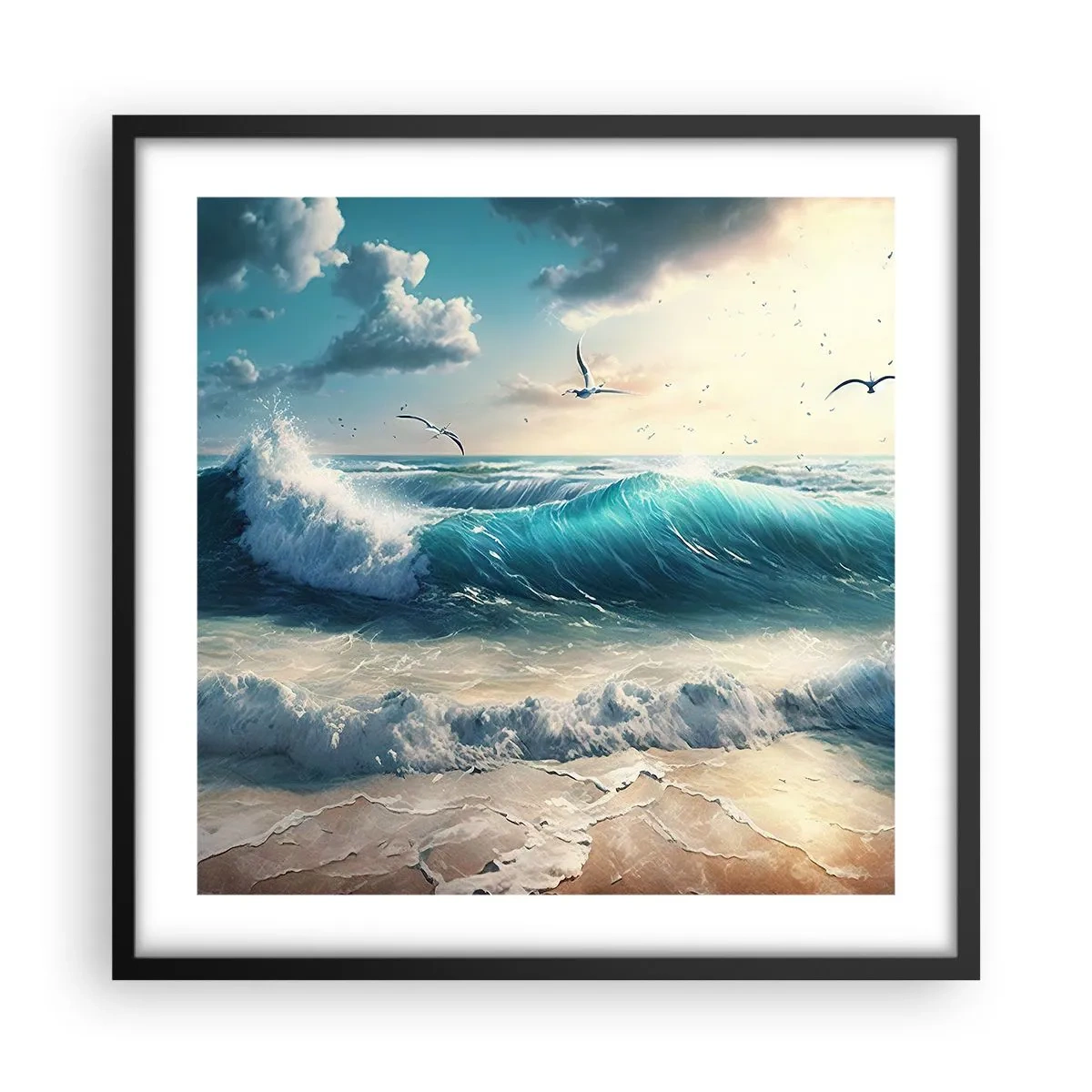 Plagát v čiernom ráme - Šušťanie len pre teba - 50x50 cm
