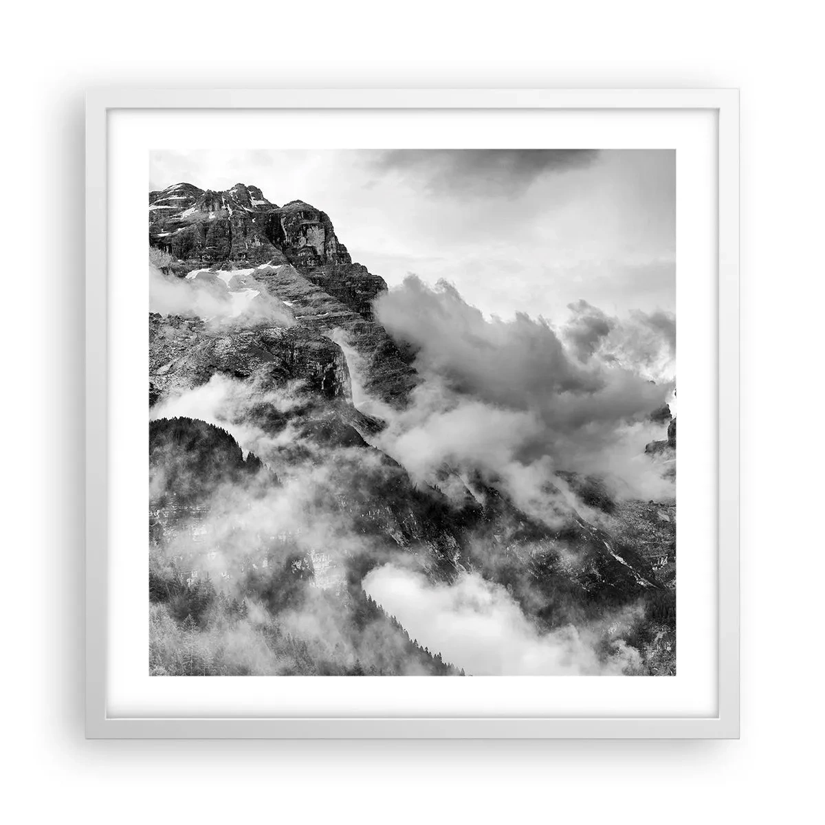 Plagát v bielom ráme - Krásne a kruté - 50x50 cm