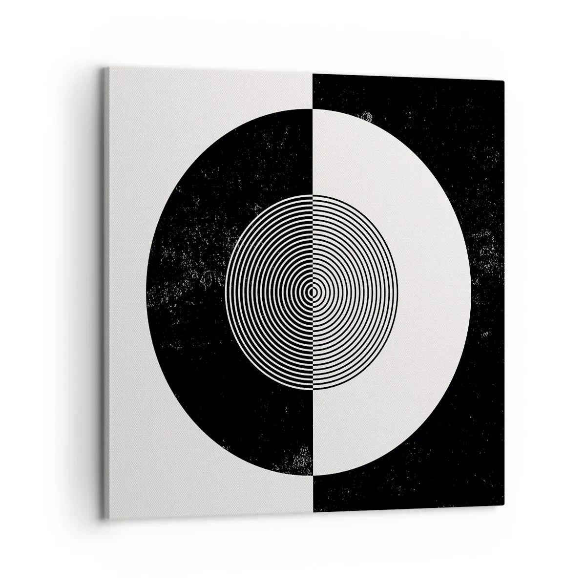 Obraz na plátne - Harmónia v čiernej a bielej - 60x60 cm