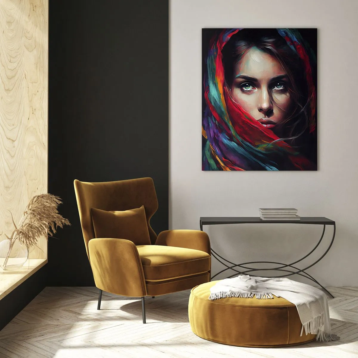 Obraz na skle - Zelenooké tajomstvo - 50x70 cm