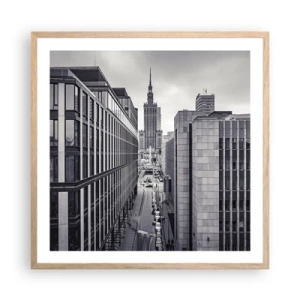 Plagát v ráme zo svetlého duba - Varšavské údolie - 60x60 cm