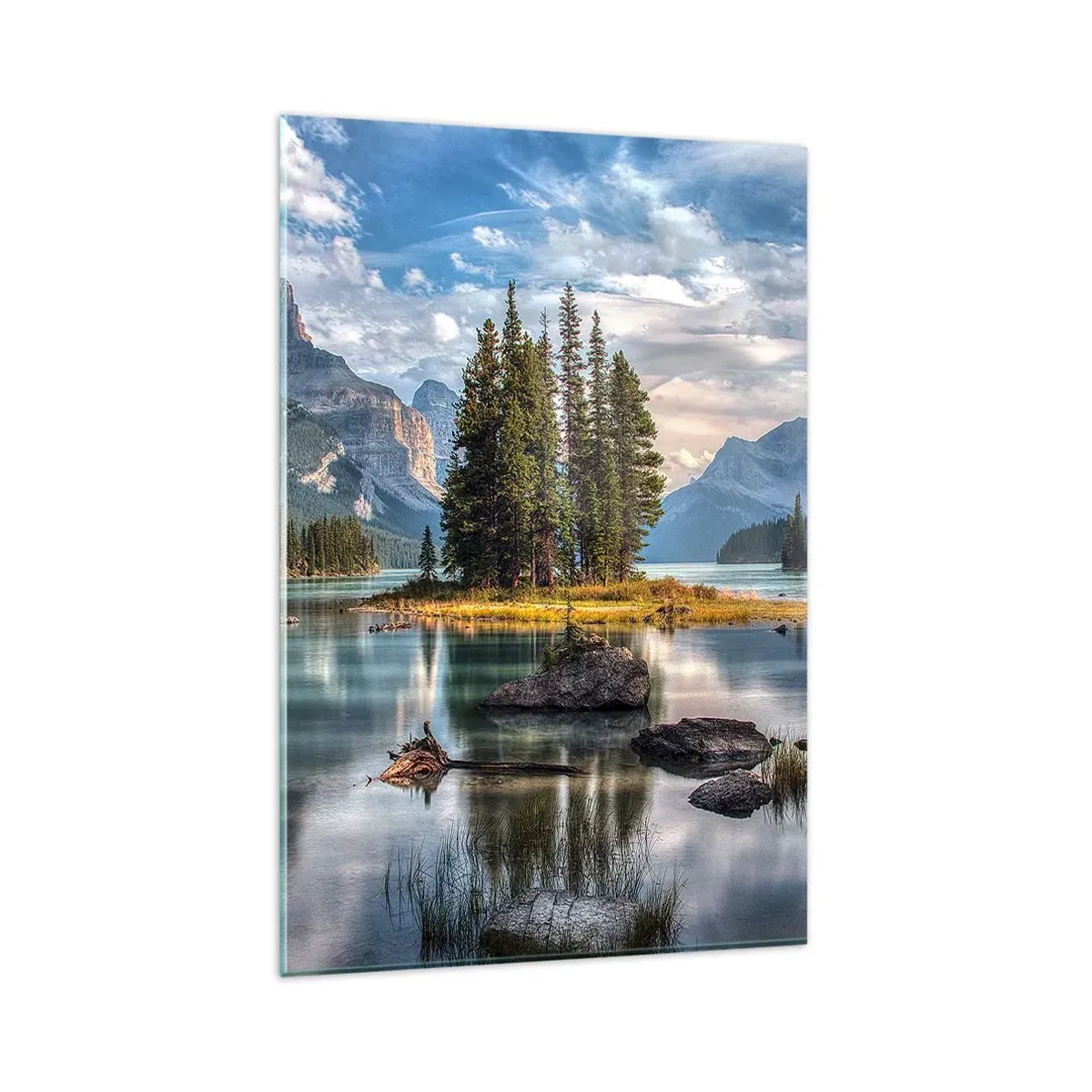 Obraz na skle - Pri veľkej a čistej vode… - 80x120 cm