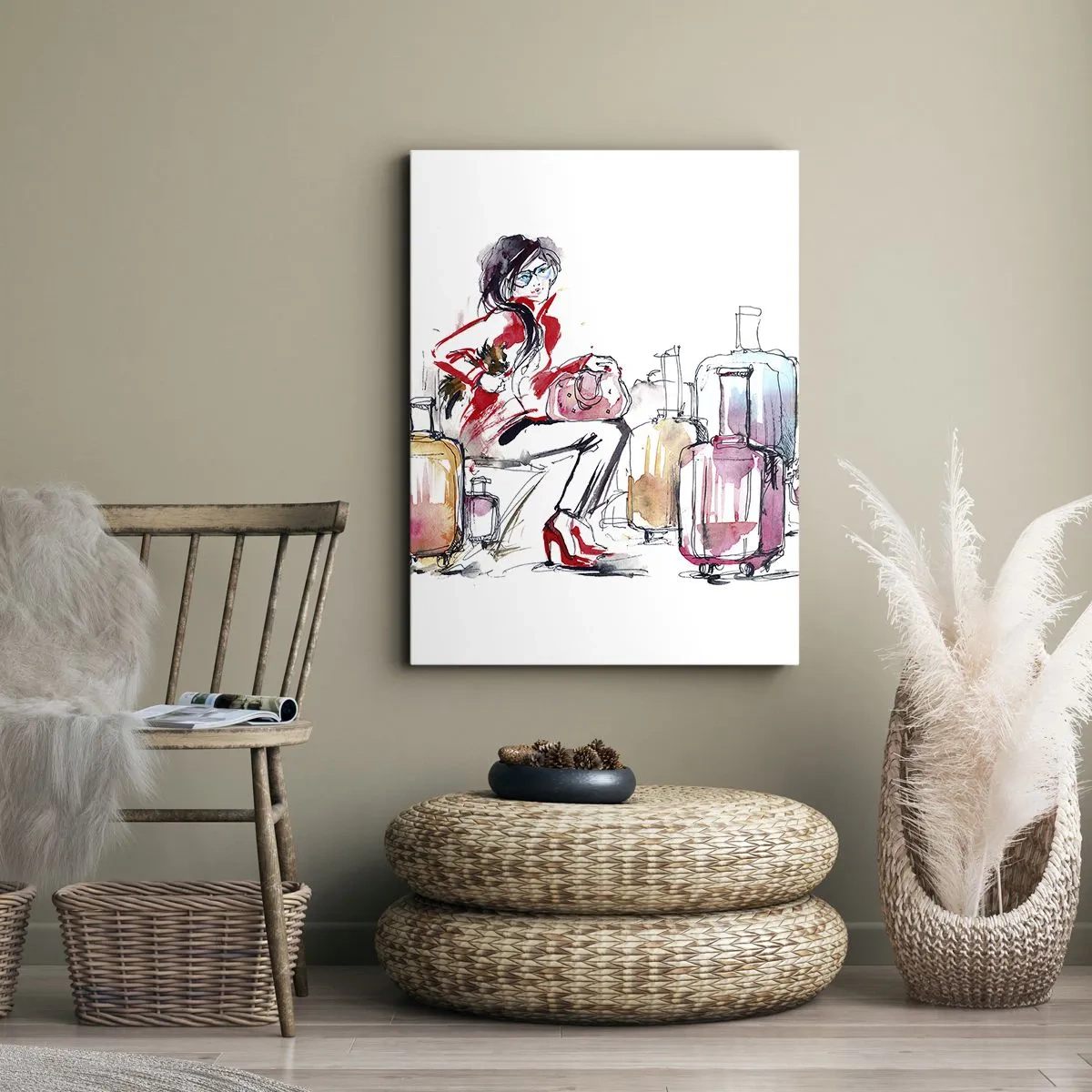 Obraz na plátne - Posaďme sa pred cestou - 70x100 cm