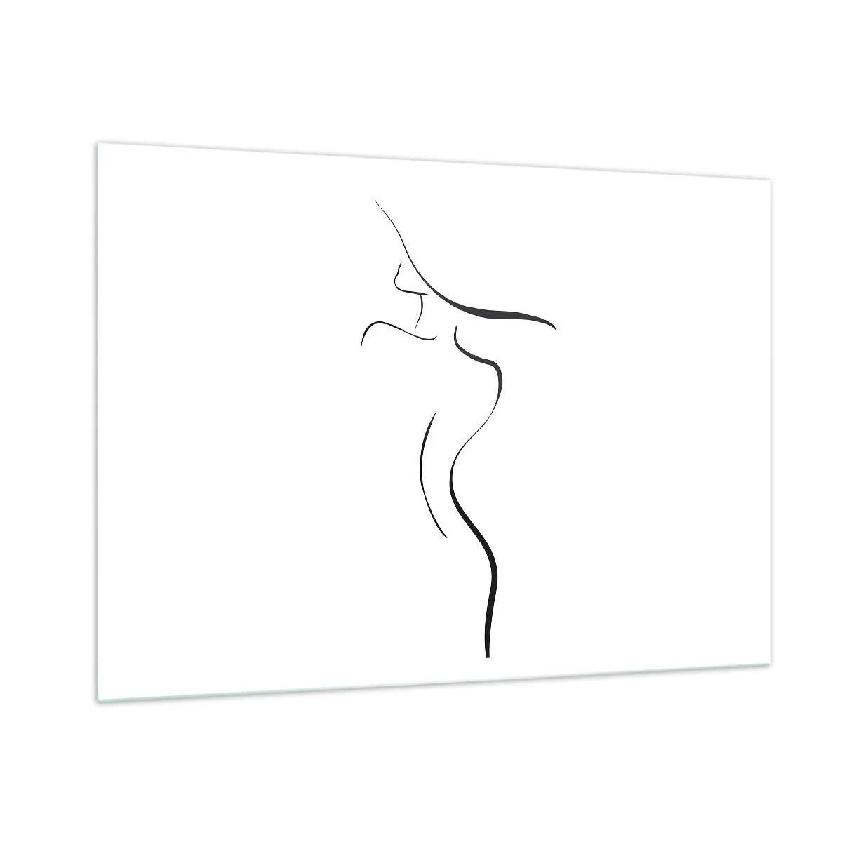 Obraz na skle - Nepolapiteľná ako vlna - 100x70 cm