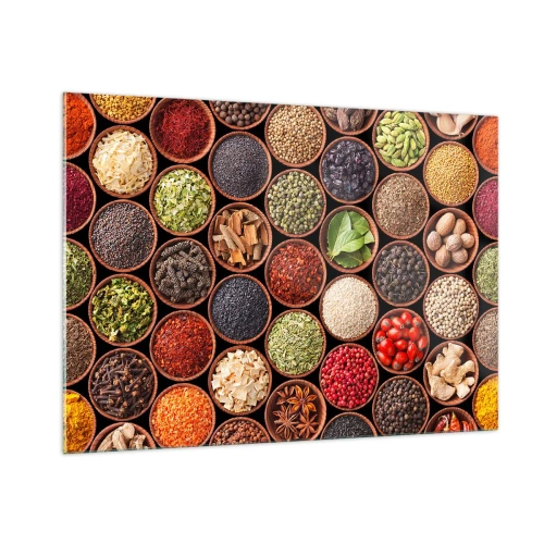 Obraz na skle - Všetky chute sveta - 100x70 cm