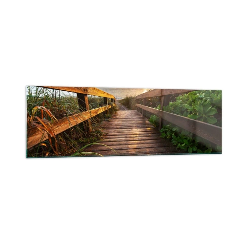 Obraz na skle - A priamo k brehu - 160x50 cm