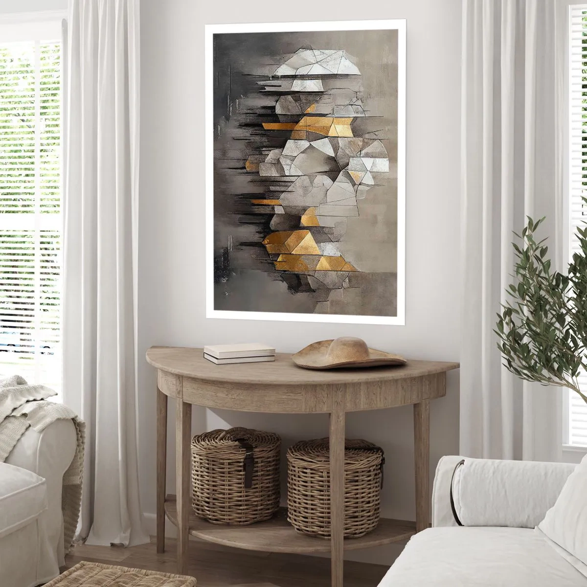 Plagát - Kompozícia z ľadu a svetla - 70x100 cm