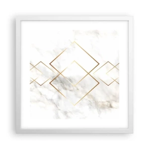 Plagát v bielom ráme - Pohľad na nekonečno - 40x40 cm
