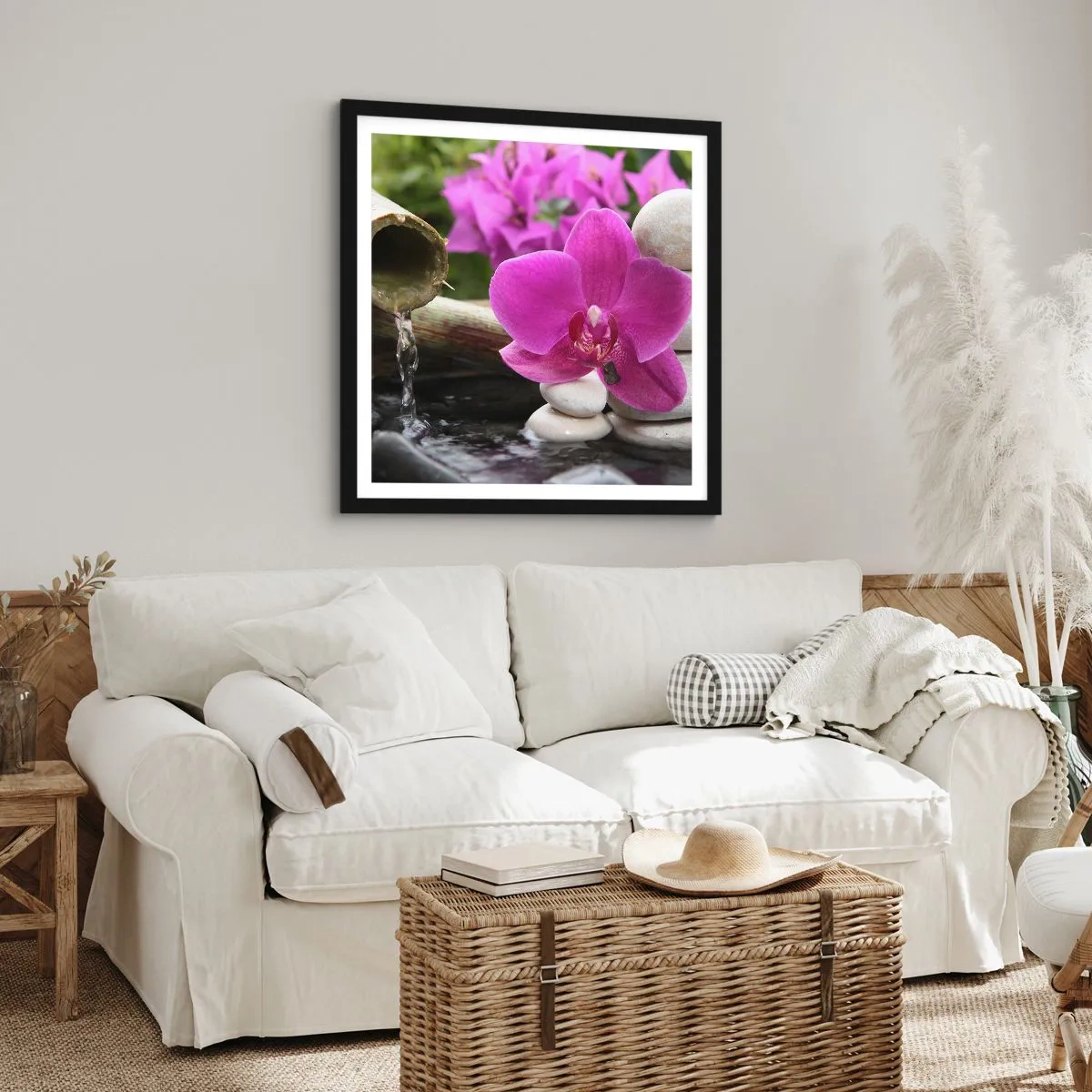 Plagát v čiernom ráme - Už odpočívaš - 30x30 cm