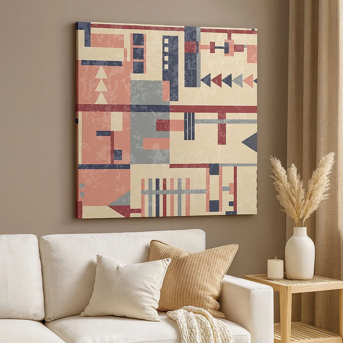 Obraz na plátne - Vodorovná a zvislá kombinácia - 30x30 cm