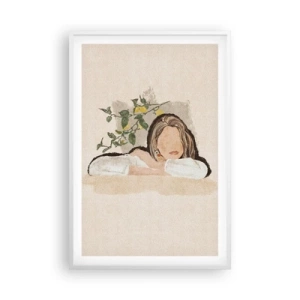 Plagát v bielom ráme - Kráska z juhu - 61x91 cm