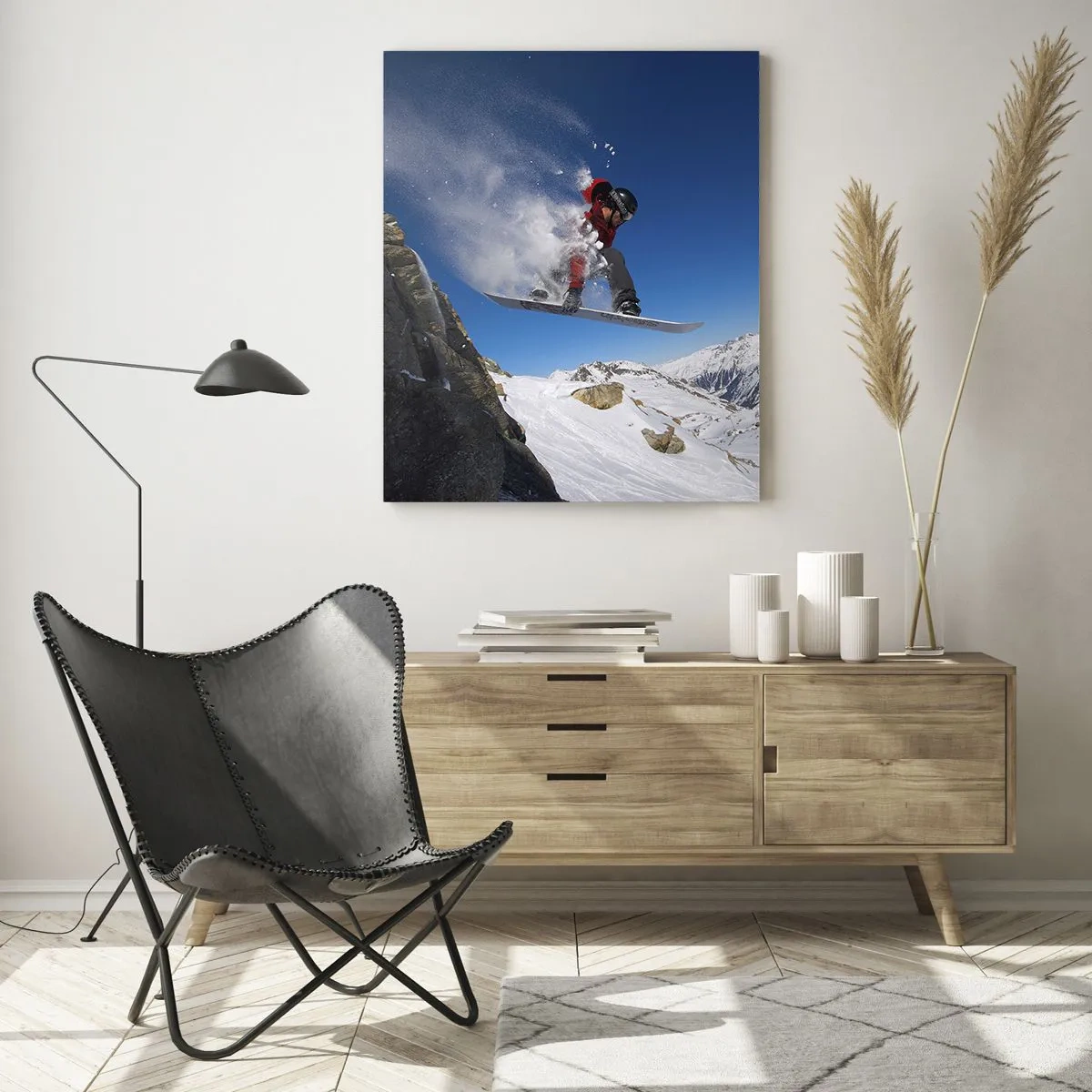 Obraz na skle - A stal si sa súčasťou priestoru - 50x70 cm