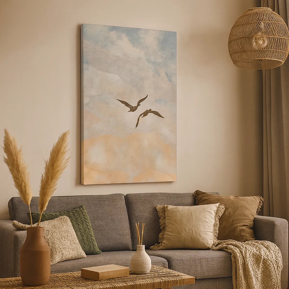 Obraz na plátne - Nebeský tanec - 50x70 cm