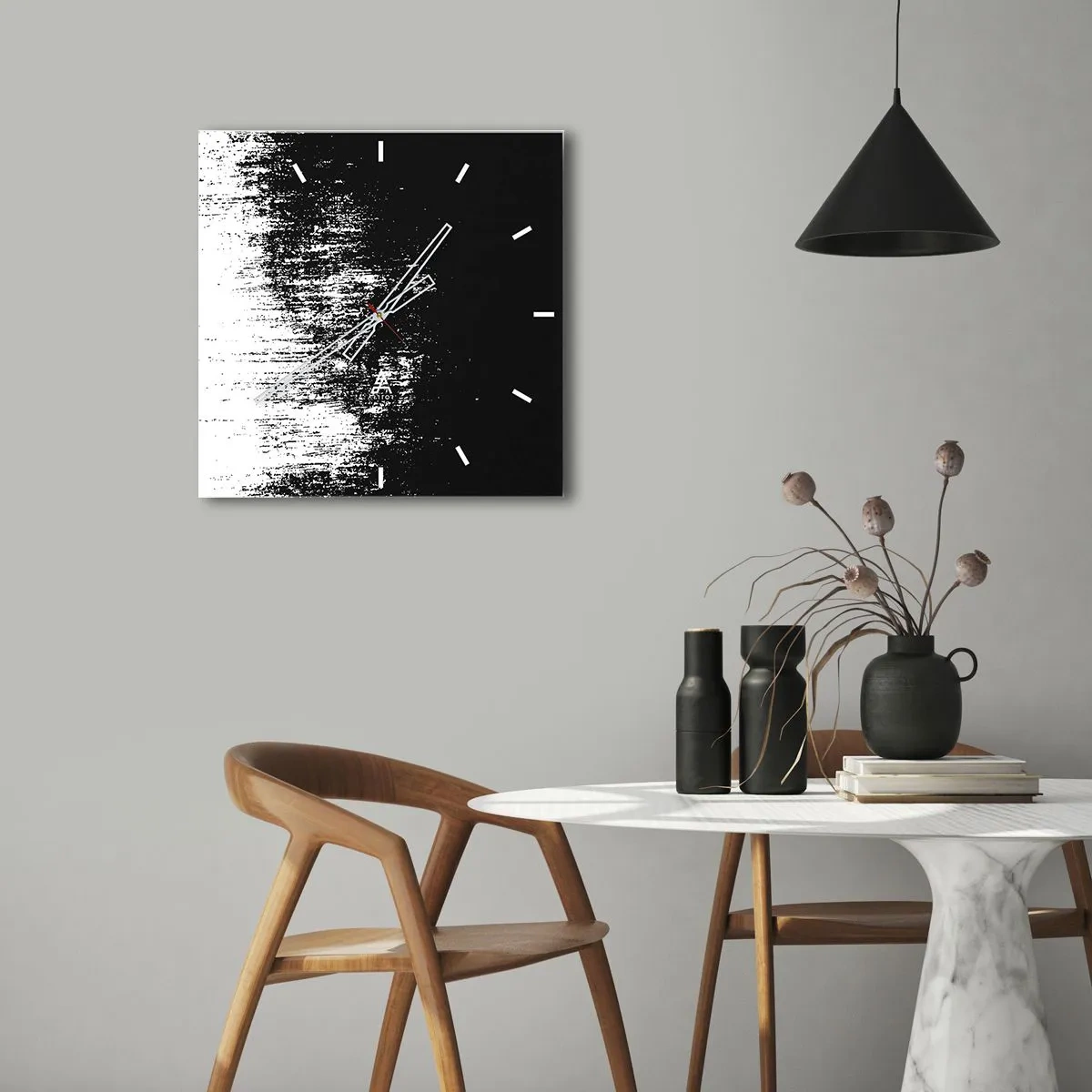 Nástenné hodiny - Víťazom sa stáva... - 40x40 cm