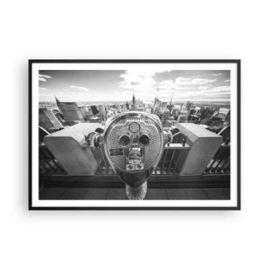 Plagát v čiernom ráme - Mesto nad mestami - 100x70 cm