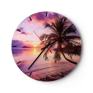 Nástenné hodiny - Blahobyt až po okraj - 40x40 cm