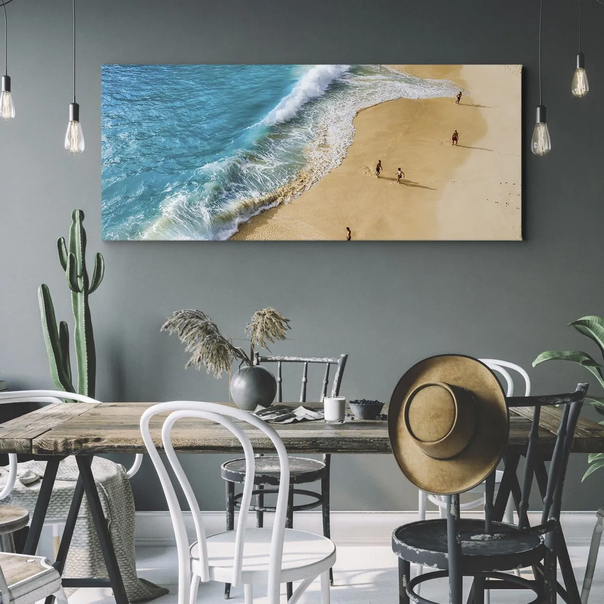 Obraz na plátne - A potom slnko, pláž… - 140x50 cm