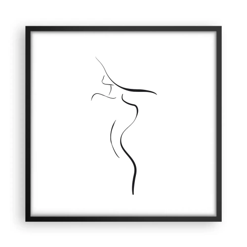 Plagát v čiernom ráme - Nepolapiteľná ako vlna - 50x50 cm