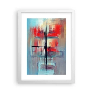 Plagát v bielom ráme - Krajina v neznámej dimenzii - 30x40 cm