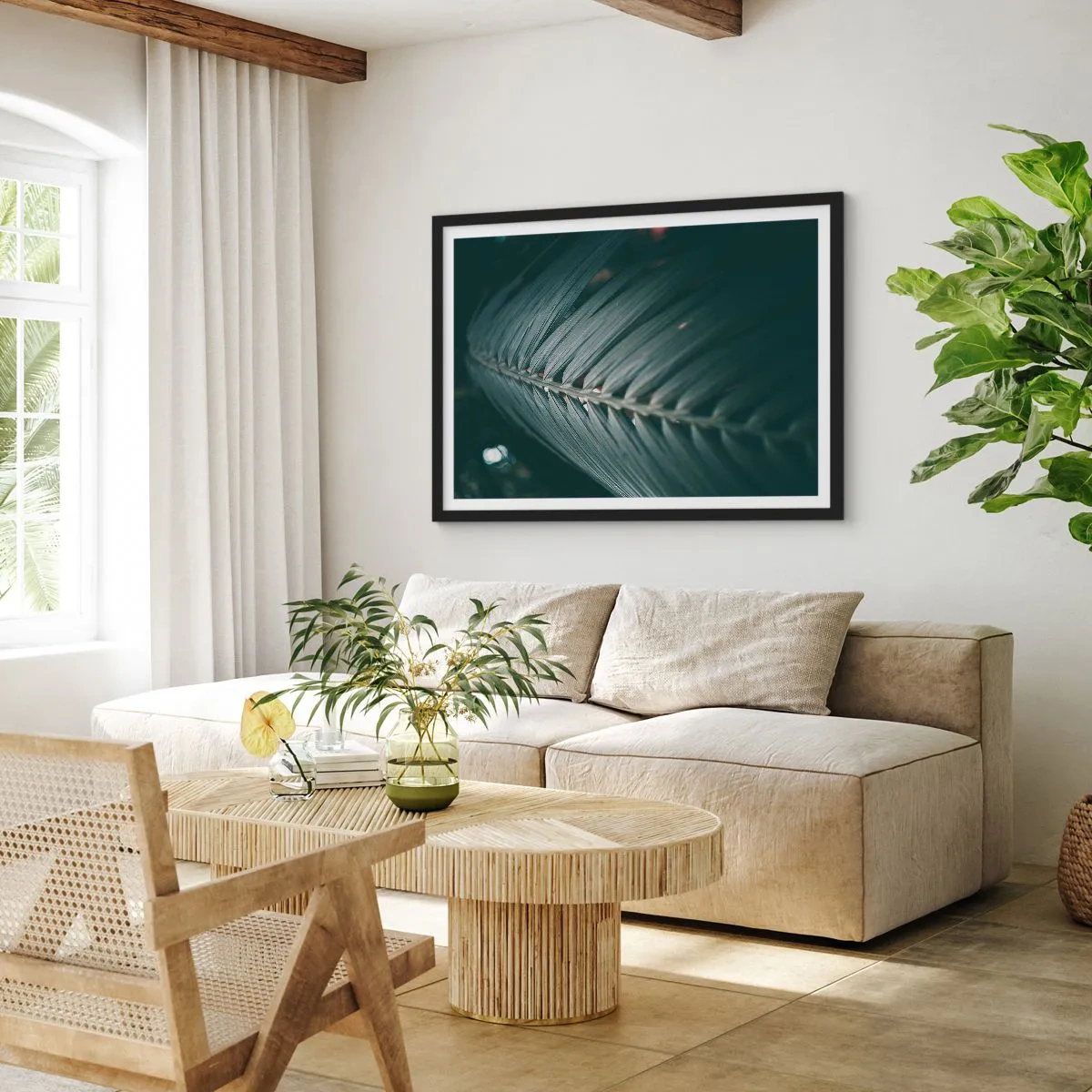 Plagát v čiernom ráme - Presnosť prírody - 70x50 cm