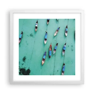 Plagát v bielom ráme - V radostnom očakávaní - 40x40 cm