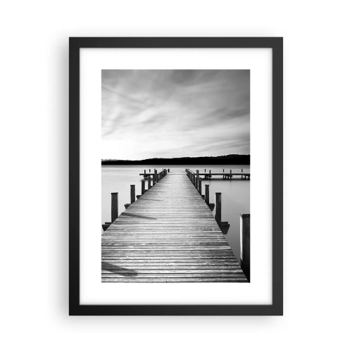 Plagát v čiernom ráme - Pri napájadle – pokoji - 30x40 cm