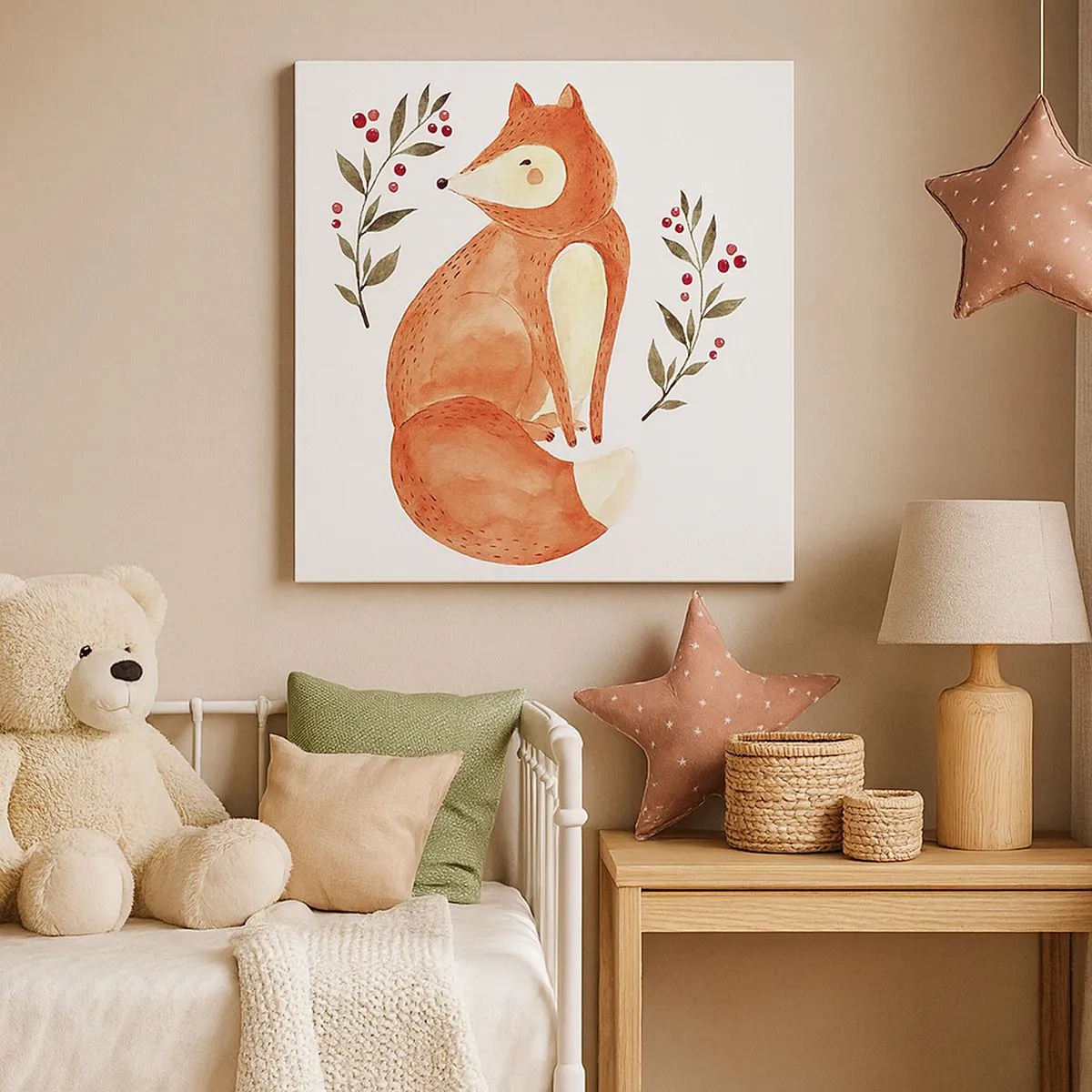 Obraz na plátne - Malý hrdzavec - 30x30 cm