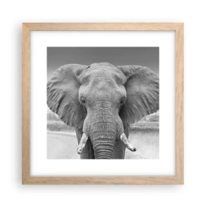 Plagát v ráme zo svetlého duba - Vitajte v mojom svete - 30x30 cm