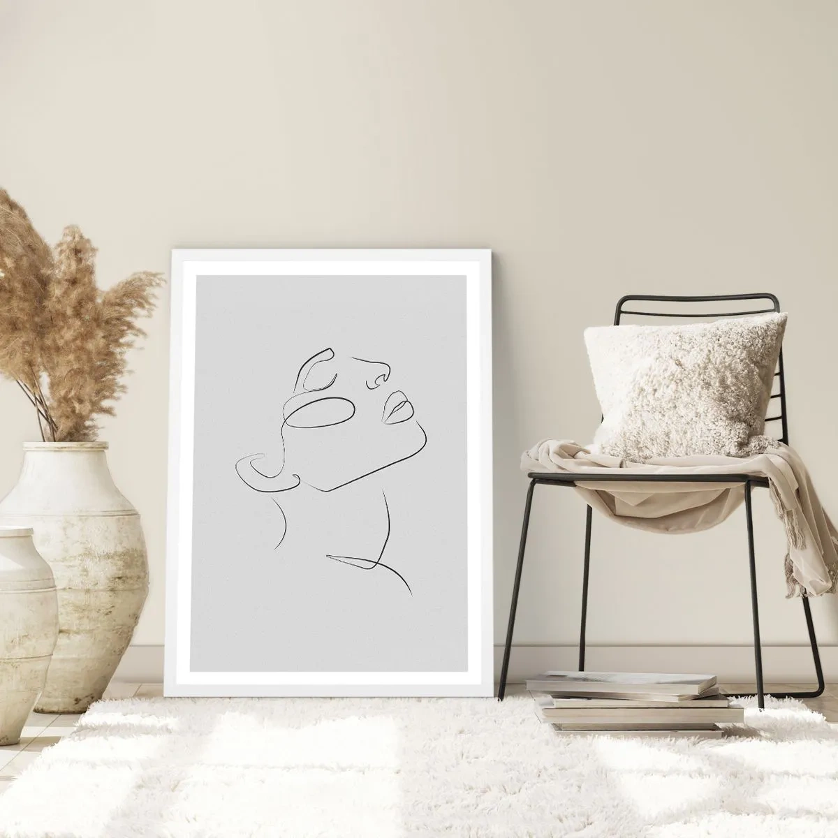 Plagát v bielom ráme - Meandre sna - 50x70 cm