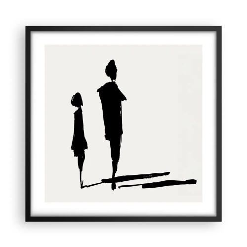 Plagát v čiernom ráme - Určite spolu? - 50x50 cm