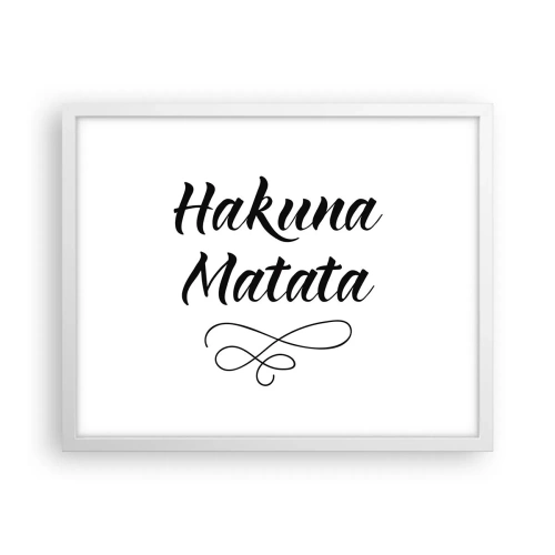 Plagát v bielom ráme - Najlepšia rada - 50x40 cm