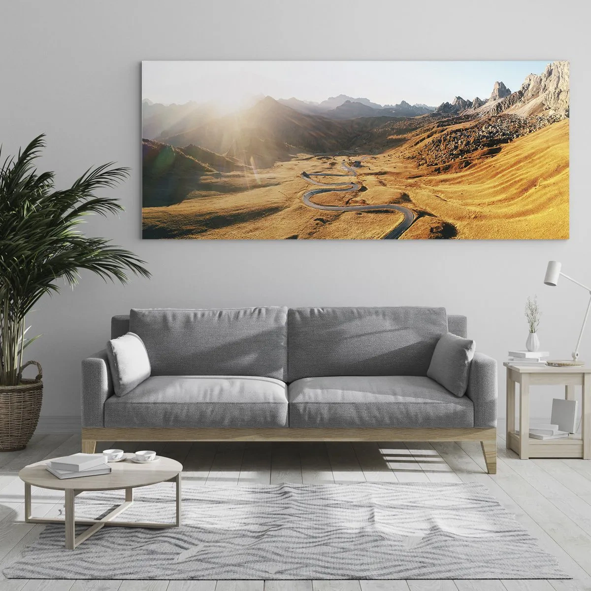 Obraz na skle - V zlatom údolí - 120x50 cm