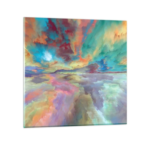 Obraz na skle - Dve neba - 40x40 cm