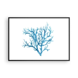 Plagát v čiernom ráme - Morský filigrán - 100x70 cm
