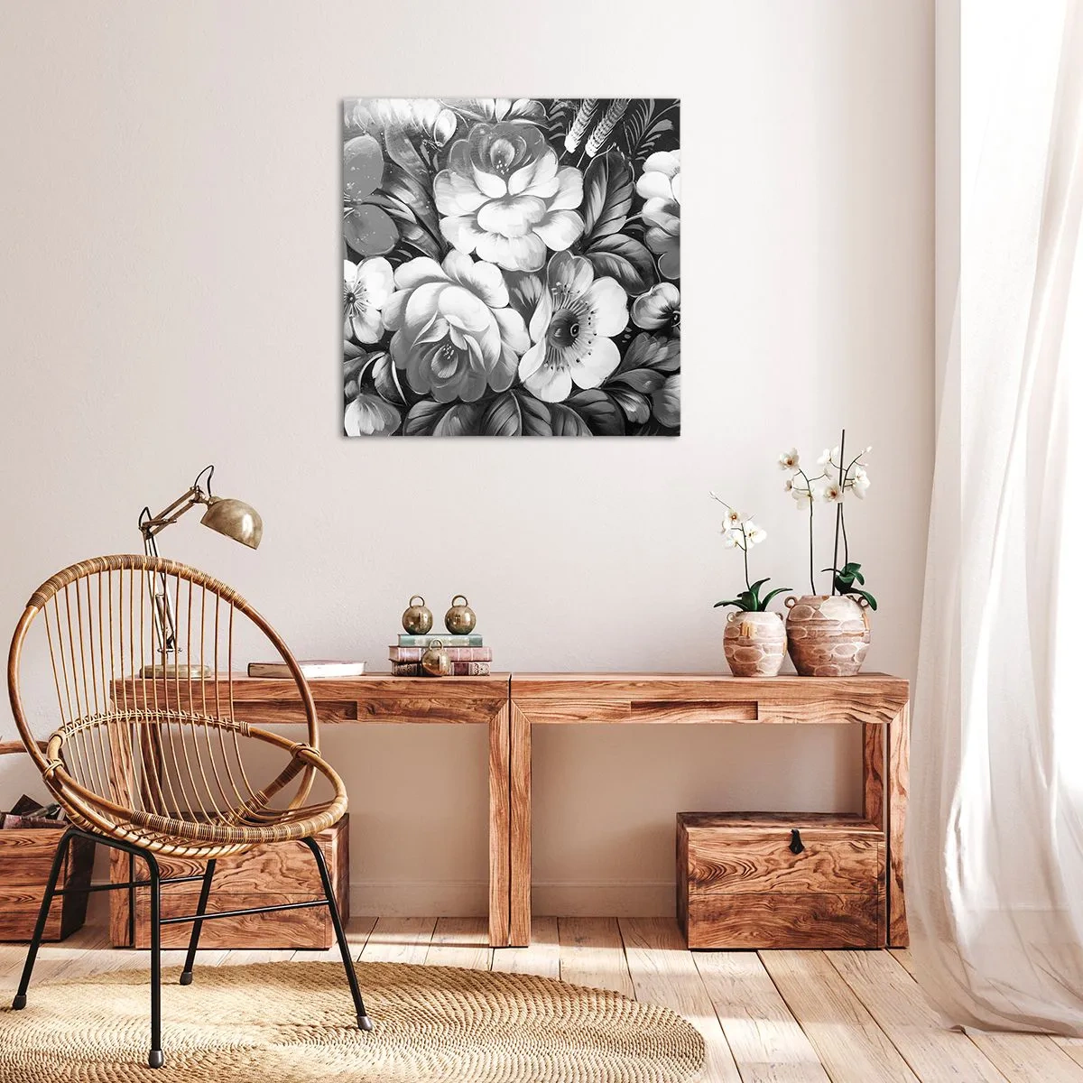 Obraz na plátne - Krásne dokonca v šedej - 70x70 cm