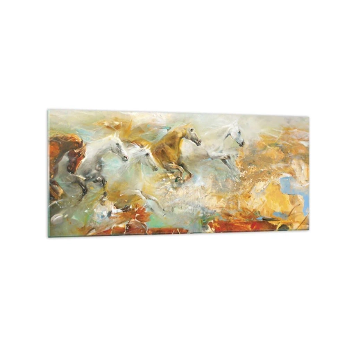 Obraz na skle - Cvála svetlom - 120x50 cm