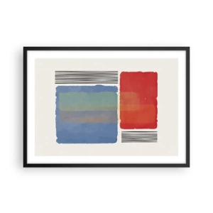 Plagát v čiernom ráme - Duch a písmeno geometrie - 70x50 cm