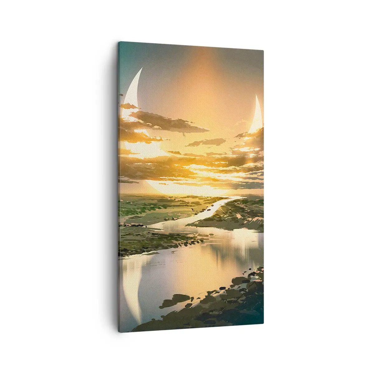 Obraz na plátne - Niekde vo vzdialenej galaxii - 45x80 cm