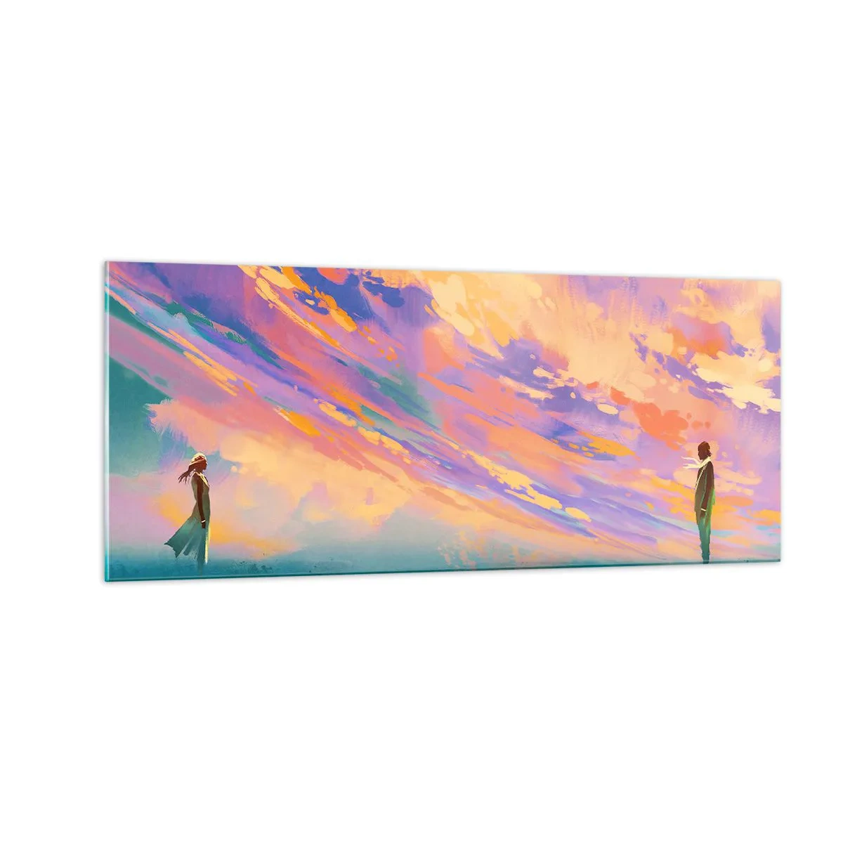 Obraz na skle - Sila príťažlivosti - 100x40 cm