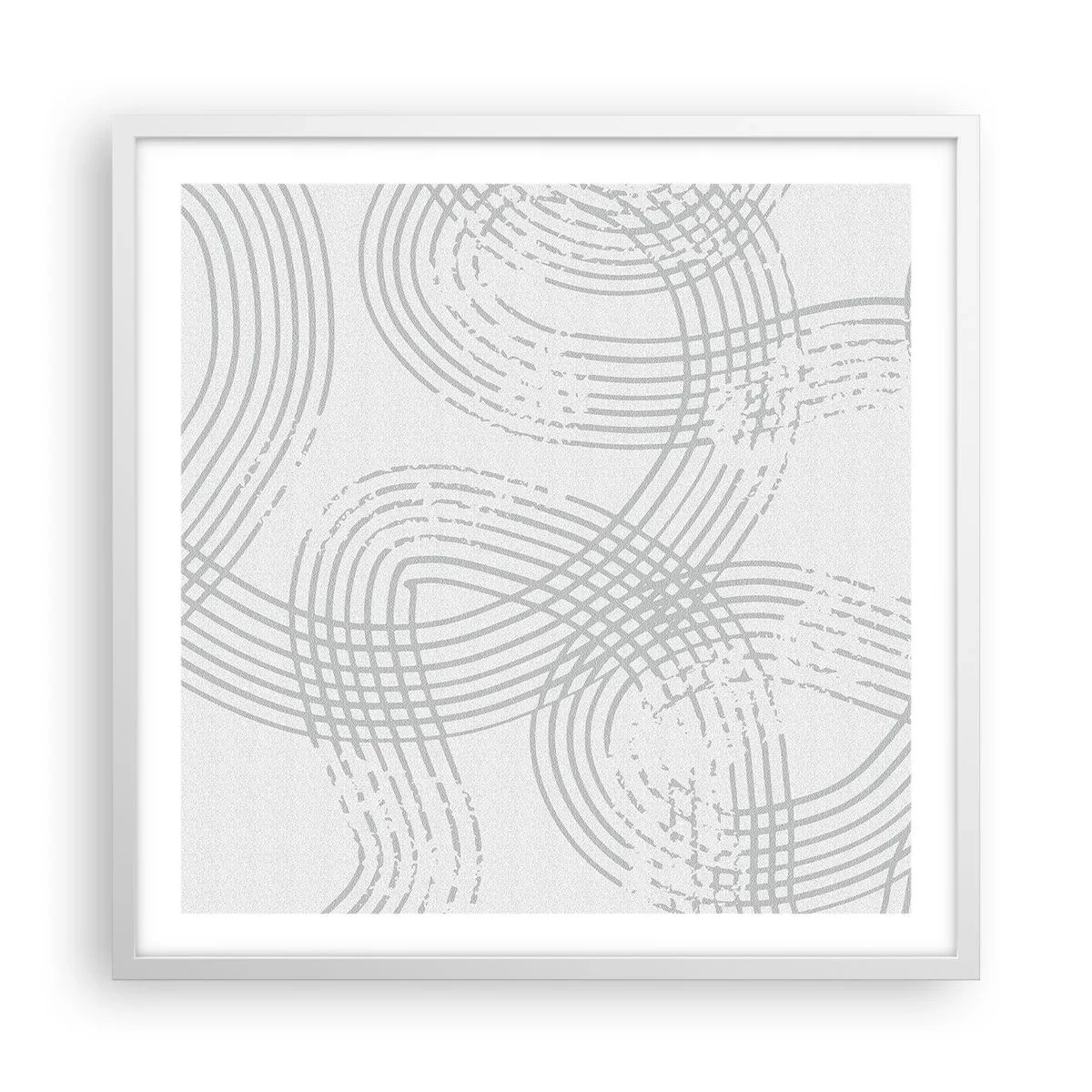 Plagát v bielom ráme - Jednoduché východisko neexistuje - 60x60 cm